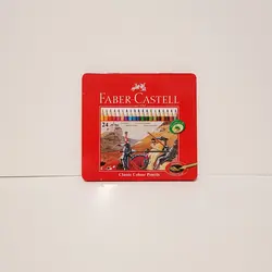 مداد رنگی جعبه فلزی فابر کاستل - فروشگاه اینترنتی اِشل آرت