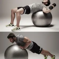 توپ بدنسازی مدل نیم خوار جیم بال GYM BALL