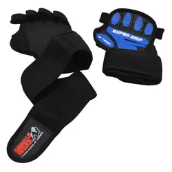 مچ بند و گریپ پد بدنسازی مدل Super Grip-HT گوریلا ور Gorilla Wear
