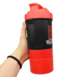 شیکر ورزشی سه تیکه بد اس مدل Bigger ظرفیت 0.4 لیتر