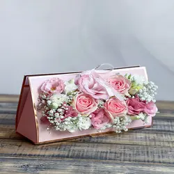 باکس گل رز صورتی | خانه گل گلوريا