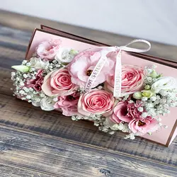 باکس گل رز صورتی | خانه گل گلوريا