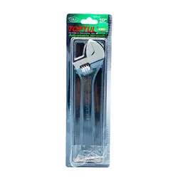 آچار فرانسه 10 اینچ مشکی تاپ تول TOPTUL