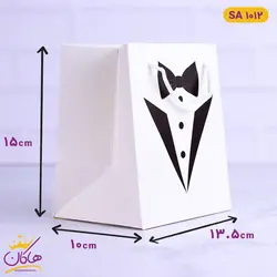 ساک دستی طرح کت و پاپیون | کد SA 1012