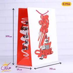 پاکت هدیه طرح دخترانه قرمز | S 465
