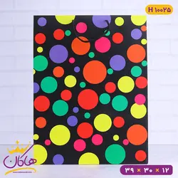 ساک دستی خال خالی رنگی | H 10025