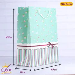 ساک دستی گل دار سبز | SA 4025