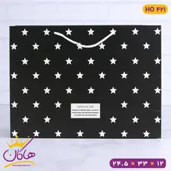 ساک دستی ستاره دار مشکی | کد HO 421