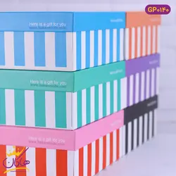 جعبه کادویی راه راه مقوایی | کد GPO140