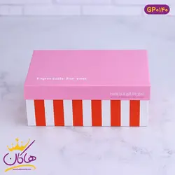 جعبه کادویی راه راه مقوایی | کد GPO140