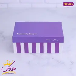 جعبه کادویی راه راه مقوایی | کد GPO140