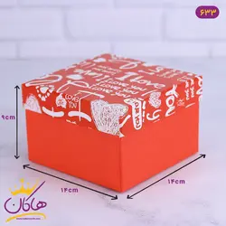 جعبه کادویی قرمز لاو یو | کد 633/4