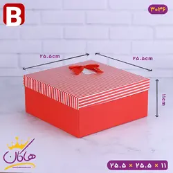 جعبه هدیه قرمز ولنتاینی | 3036