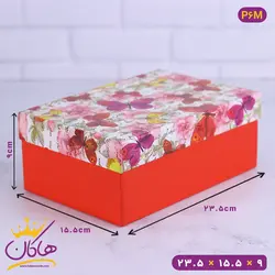 جعبه هدیه گل و پروانه | کد P6M/3
