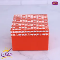 جعبه هدیه قلبی چهارخونه | کد 633/6