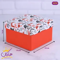 جعبه هدیه مربع ولنتاین | کد 633/5