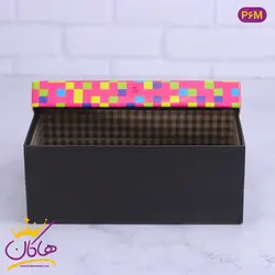 جعبه هدیه مشکی صورتی | کد P6M/2