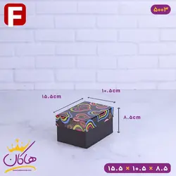 خرید و قیمت جعبه هدیه مشکی قلب رنگی | فروشگاه هاکان مد