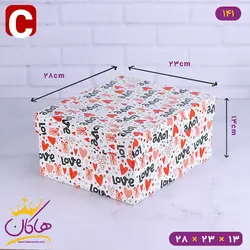 جعبه هدیه ولنتاین سفید | 2-141