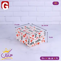 جعبه هدیه ولنتاین سفید | 2-141