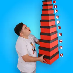 جعبه هدیه قرمز مشکی ساده | 4-141