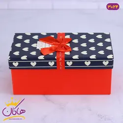 خرید جعبه هدیه قرمز و مشکی قلب قلبی | فروشگاه هاکان مد