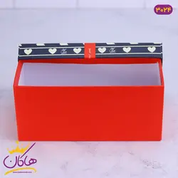خرید جعبه هدیه قرمز و مشکی قلب قلبی | فروشگاه هاکان مد