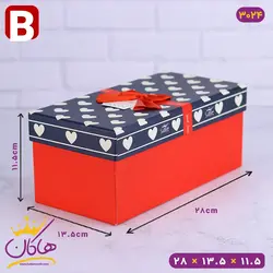 خرید جعبه هدیه قرمز و مشکی قلب قلبی | فروشگاه هاکان مد