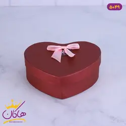 جعبه هدیه قلبی پاپیون دار جیگری | کد 5049/2