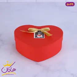 جعبه هدیه قلبی قرمز پاپیون دار | کد 5049