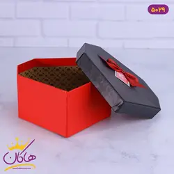جعبه هدیه قلبی قرمز و مشکی | کد 5029