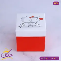 جعبه هدیه ولنتاین مربعی | کد 634