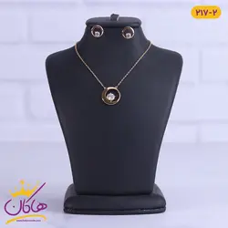 نیم ست هلال ماه تک نگین ژوپینگ | کد xp 217/2