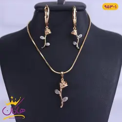 خرید نیم ست ژوپینگ گل رز برگ نقره ای | قروشگاه هاکان مد