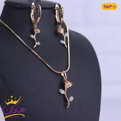 خرید نیم ست ژوپینگ گل رز برگ نقره ای | قروشگاه هاکان مد