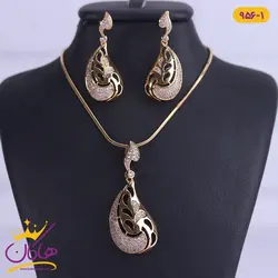 نیم ست ژوپینگ طرح بته جقه نگین کوب | xip 956/1