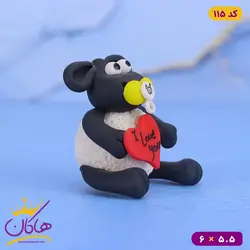 مجسمه خمیری بره ولنتاینی فانتزی | 115