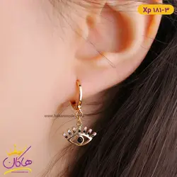 گوشواره استیل زنانه آویز چشم | xp 181/3