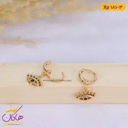 گوشواره استیل زنانه آویز چشم | xp 181/3