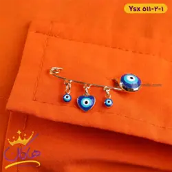 سنجاق سینه استیل قلب چشم نظر | ysx 511/2