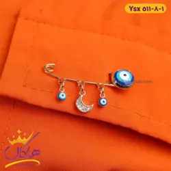 سنجاق سینه استیل طرح ماه | ysx 511/8