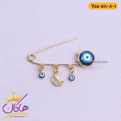 سنجاق سینه استیل طرح ماه | ysx 511/8