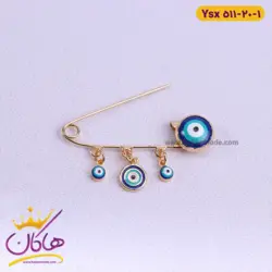 سنجاق سینه استیل آویز چشم زخم | 511/20 ysx