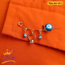 سنجاق سینه استیل انگشتر تک نگین | ysx 511/19
