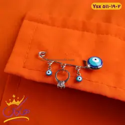 سنجاق سینه استیل انگشتر تک نگین | ysx 511/19
