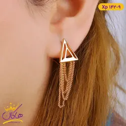 گوشواره استیل زنانه آویز زنجیری | xp 142/9