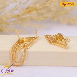 گوشواره استیل زنانه آویز زنجیری | xp 142/9