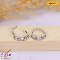 گوشواره استیل زنانه نگین مربع و لوزی | xp 120/1