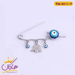 سنجاق سینه استیل چشم زخم طرح فیل | ysx 511/10