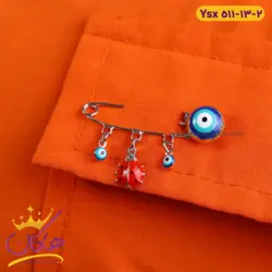 سنجاق سینه استیل چشم زخم کفشدوزک | ysx 511/13